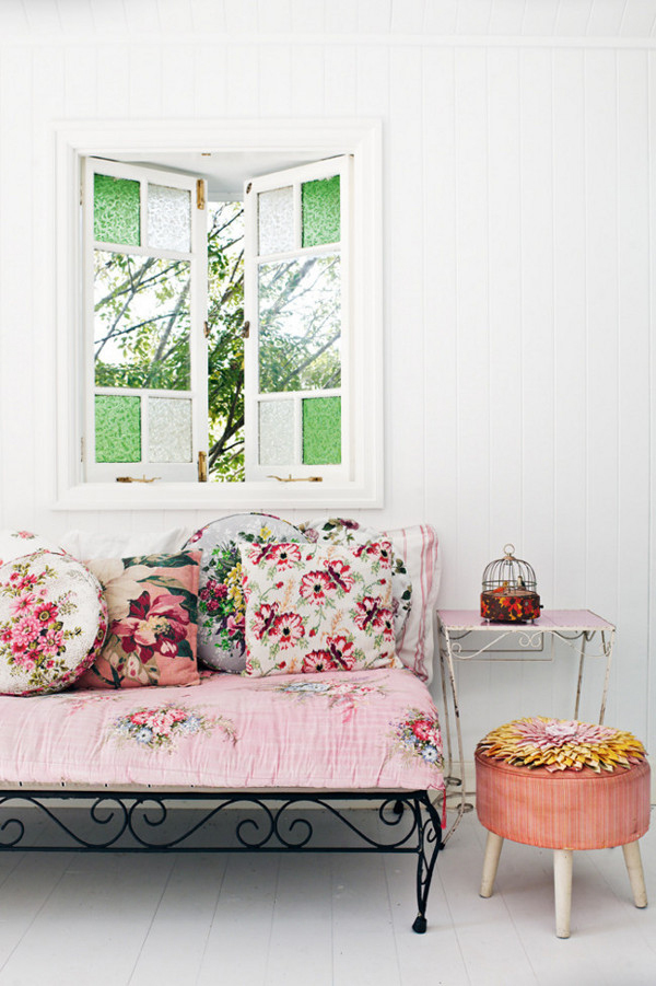 shabby chic, interior design, floral